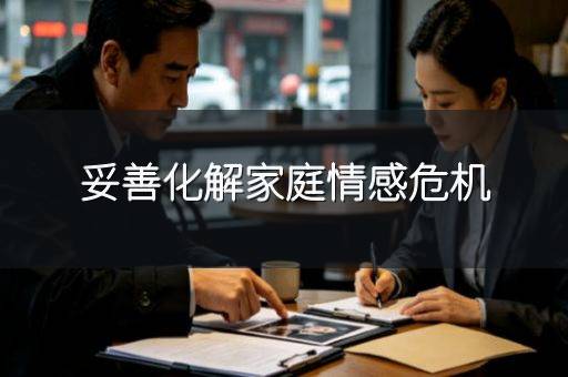 妥善化解家庭情感危机